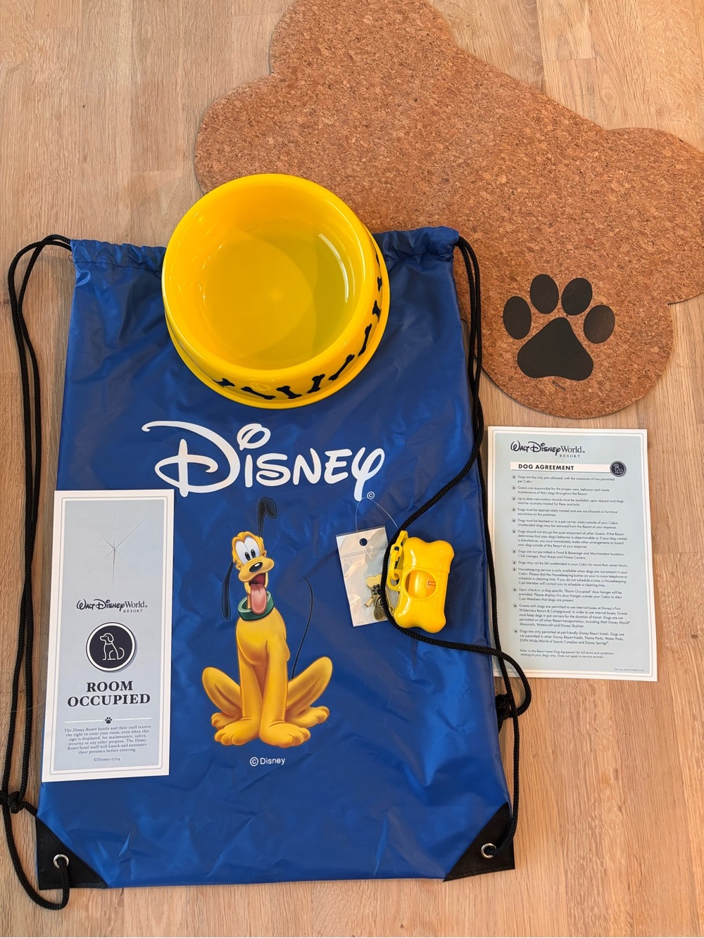 NWT Disney Pluto's Dog Welcome Kit | Fort Wilderness Resort | Rare Complete Kit